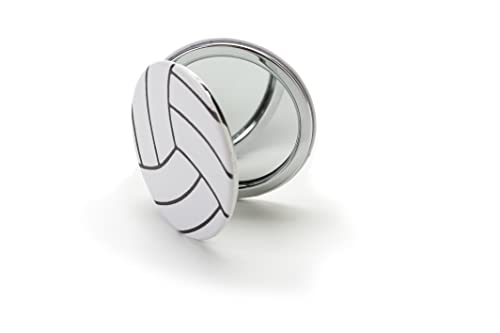 Tandem Sport Volleyball Compact Mirror - Double-Sided Pocket Mirror