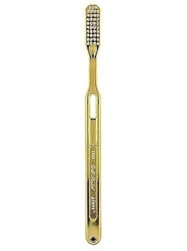 Luxury 18K Gold Plated Toothbrush with Tynex Bristles - 1 Count