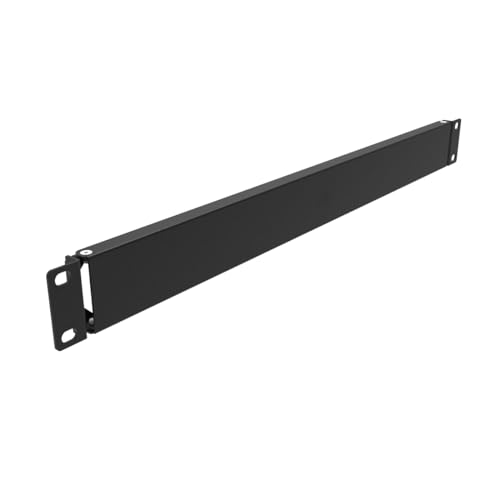 1U Hinged Blank Rack Mount Panel for 19-Inch Server Racks