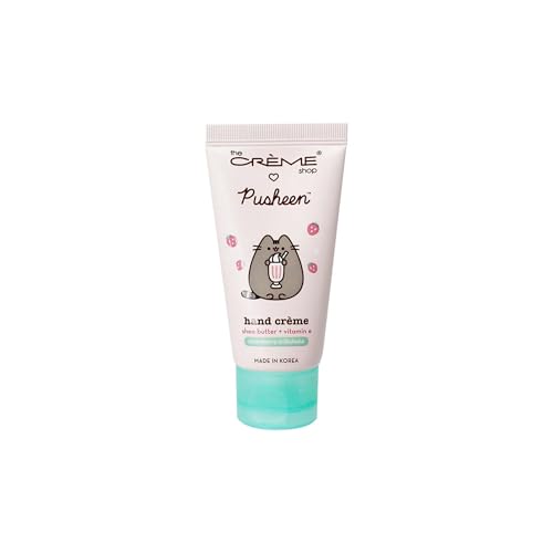 The Crème Shop Hand Crème - Strawberry Milkshake, Nourishing Moisturizer with Shea Butter & Vitamin E