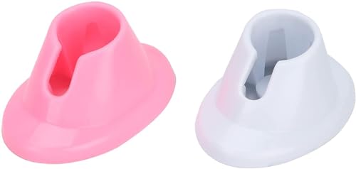 GANPUB 2-Pack Soft Rubber Nail Polish Bottle Holder Set