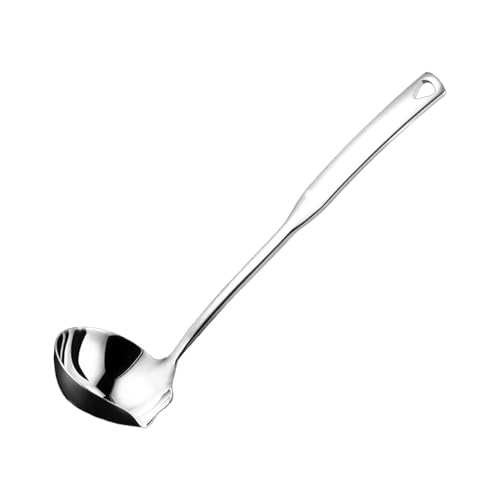 OYWOBET 11.8-Inch Stainless Steel Soup Ladle with Pour Spout