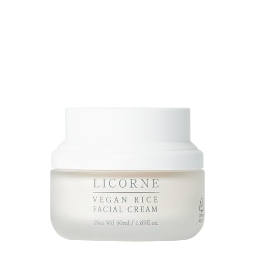 LICORNE Vegan Rice Facial Cream with AHA & PHA – Lightweight Korean