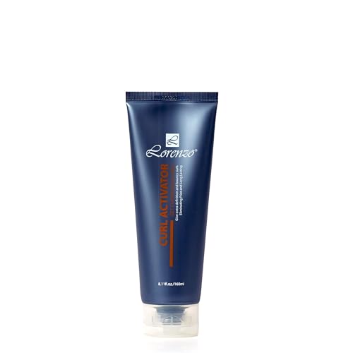 L Lorenzo Curl Activator 5.4oz - Defines Natural Curls & Waves, Eliminates Frizz, Long-Lasting Hold