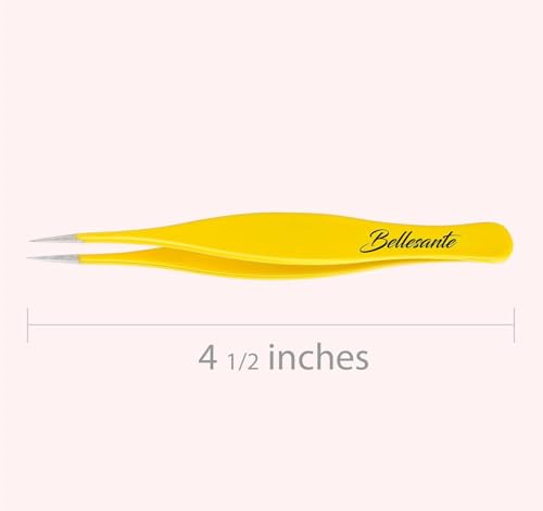 Bellesante Surgical Grade Precision Tweezers - Stainless Steel Eyebrow & Splinter Tool