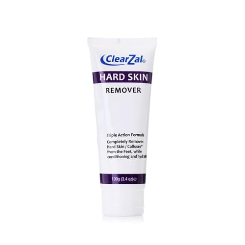 Clearzal Foot Cream for Hard Skin Callus & Corn Removal 3.4oz