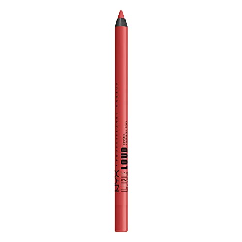 NYX Line Loud Lip Liner - Longwear Matte Lip Pencil, Rebel Red