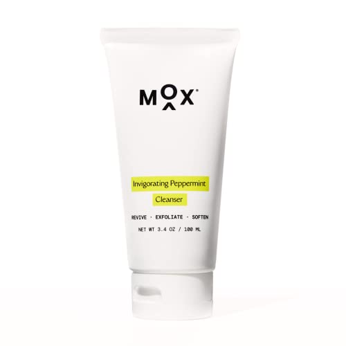 Mox Hydrating Mint Face Cleanser 3.4 oz | Exfoliating Daily Wash with Salicylic Acid