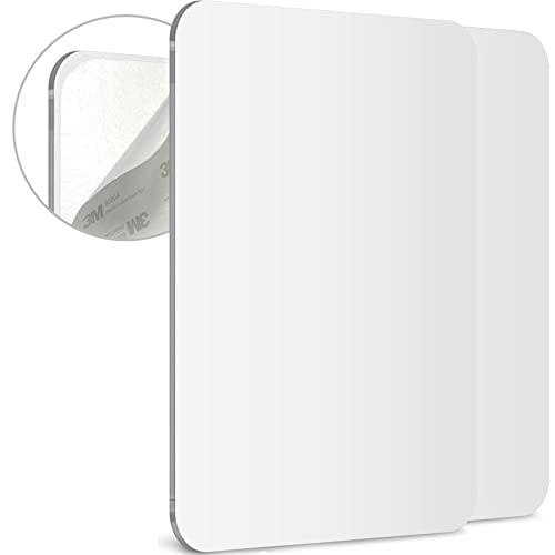 Mavoro 7x9 Shower Mirror, 2-Pack | Acrylic | Less Fog | Shatter-Resistant Design