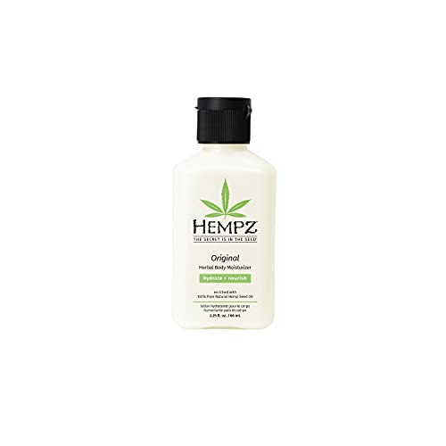 Hempz Mini Original Body Lotion - Tropical Banana & Floral Scent, 2.25 oz (Pack of 2)