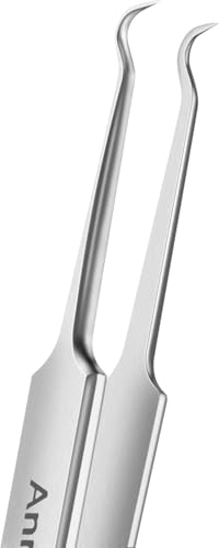 Stainless Steel Curved Tweezers for Acne Removal & Skin Care
