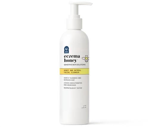 Eczema Honey Oatmeal Facial Cleanser - Natural Face Wash for Sensitive Skin (6 Oz)
