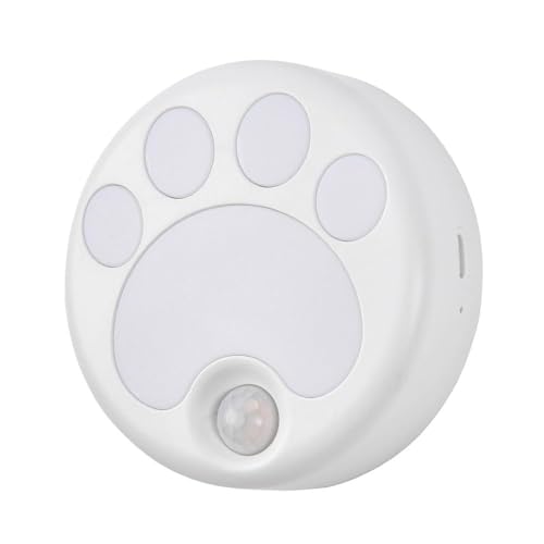 Attivolife Cat Paw Motion Sensor Night Light - USB Rechargeable LED Lamp
