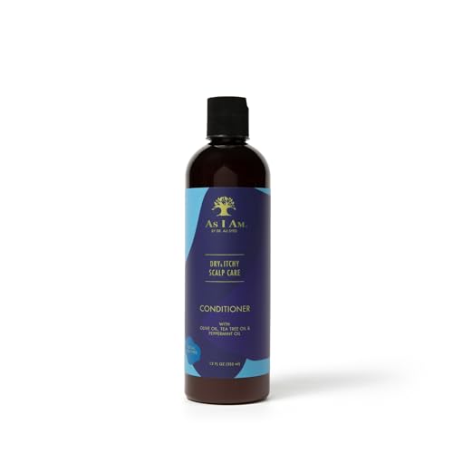 As I Am Dry & Itchy Scalp Conditioner 12oz with Olive Tea Tree Peppermint Oil - Nourishing Moisturizer