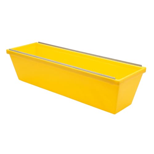 ToolPro 12" Heavy Duty Textured Yellow Plastic Mud Pan TP03060
