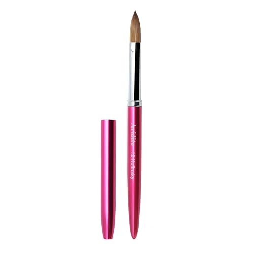 Aridito 100% Kolinsky Acrylic Nail Brush - Professional Flat Brush #12