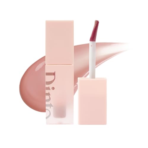 DINTO Blur-Jelly Plumping Lip Tint - Moisturizing Vegan Lip Gloss (Nutty Gelée)