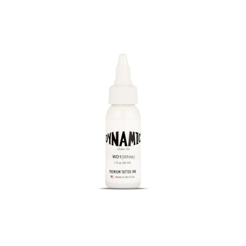 Dynamic Color White Tattoo Ink - 1 oz, Vegan & USA Made