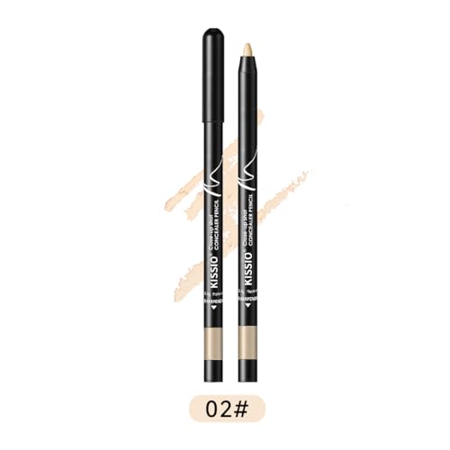 KISSIO Concealer Pencil for Under Eye Acne Freckles Natural 02#