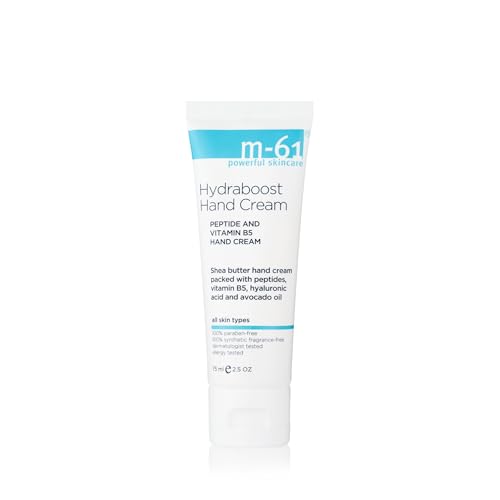 M-61 Hydraboost Hand Cream 75ml Nourishing Moisturizer with Hyaluronic, Shea & Avocado Oil