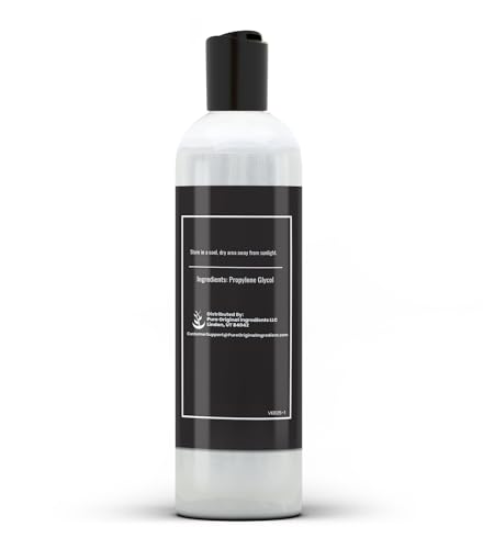 Propylene Glycol 8 fl Oz - Pure Ingredient for Cosmetics, Detergents & Food Use - Pack of 1