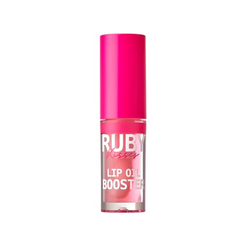 Ruby Kisses Soft Pink Lip Oil Booster Hydrating Lip Gloss with Natural Oils