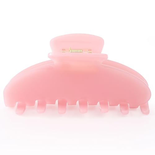 Dwenarry Pink Large Claw Hair Clips for Thick Hair - Non-Slip 4in Model