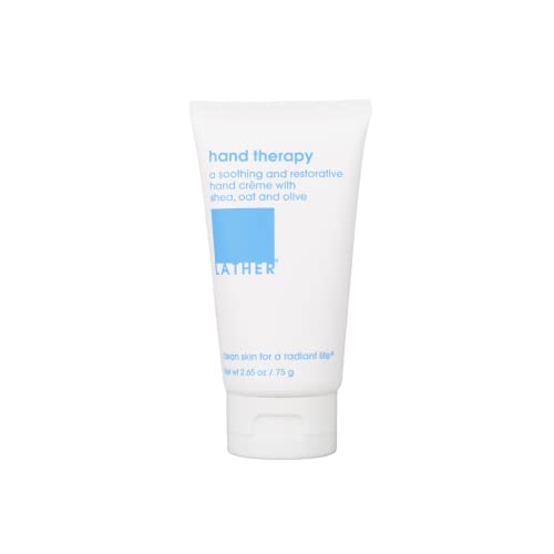 LATHER Hand Therapy Cream 2.65 oz - Nourishing, Non-Greasy Hand Lotion - Natural Ingredients - Perfect Gift