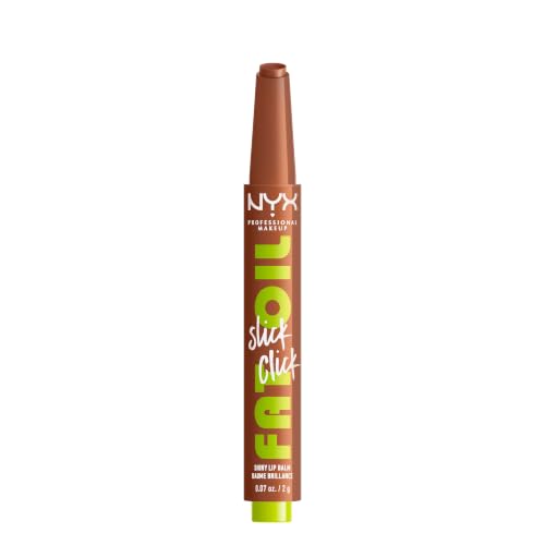 NYX Fat Oil Slick Lip Balm - Vegan, Buildable, 0.07 oz (Bronze)