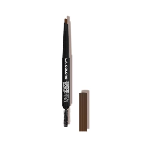 L.A. COLORS Browie Wowie Soft Brown Brow Pencil - Long-Lasting & Smudge-Proof
