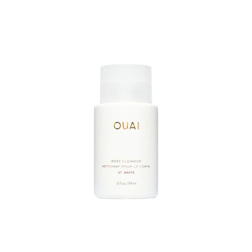 OUAI St. Barts Body Cleanser - Travel Size Hydrating Body Wash, 3 Fl Oz