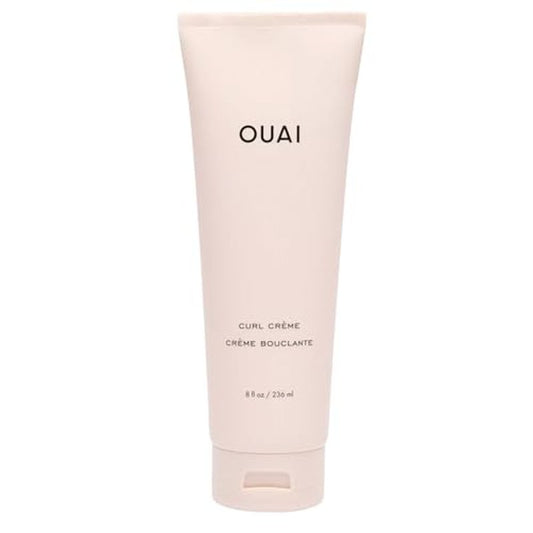 OUAI Curl Cream - Curl Defining Cream with Chia & Linseed Oil - Enhances Definition, Hydration & Shine - Tames Frizz & Protects from Humidity - Silicone-Free Curly Hair Products for Women (8 oz)