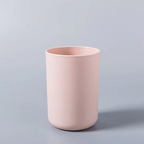 RabyLeo 2-Piece Stackable Toothbrush Cup Set - Light Grey & Pink