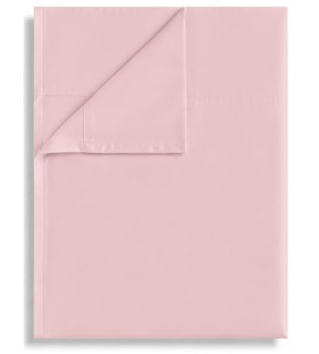 King Flat Sheet - Soft Breathable Brushed Microfiber, Pink