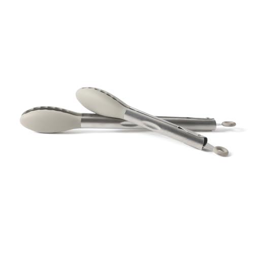 Calphalon 2-Piece Stainless Steel Tongs Set with Silicone Heads