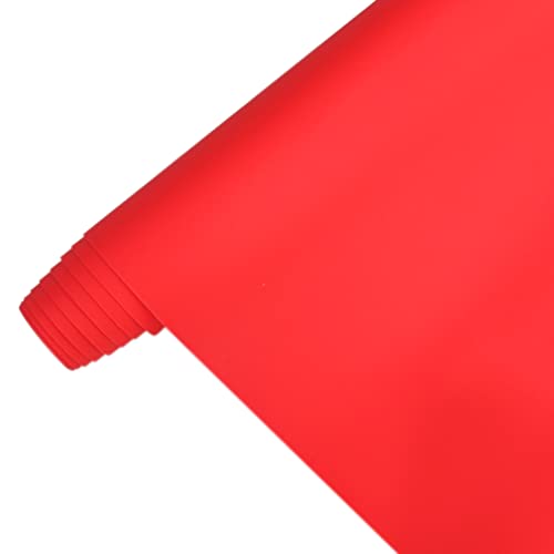 Soft Jelly PVC Vinyl Roll - 11.8" x 53" Waterproof Craft Fabric (Red)