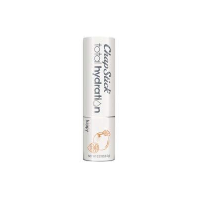 Chapstick Hydrating Lip Balm with Essential Oils - Happy Orange & Lemon, 0.12oz (Pack of 2)