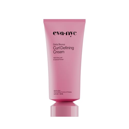 EVA·NYC Curl Defining Styling Cream 5.4oz - Hydrates, Reduces Frizz & Enhances Curl Pattern - Melon & Iris Scent - Nourishing, Sulfate & Paraben Free