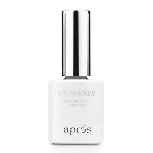 Aprés Heavenly Shimmer Gel Top Coat - Non-Wipe Long Lasting Nail Polish