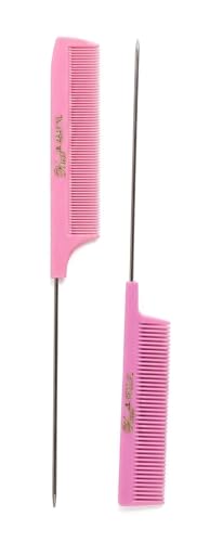 Krest Pintail Hair Cutting Comb Set - Fine Tooth Rattail (2 Pc.)