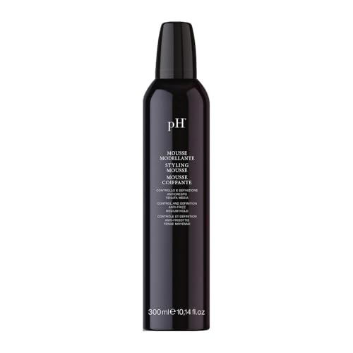 pH PURE HAIR Styling Mousse - Medium Hold Frizz Control & Volume, 10.1 Oz