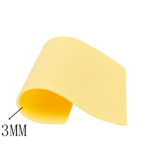 KingWei 5-Pack Tattoo Practice Skin Sheets - 3mm Thick Silicone for Microblading & Tattooing