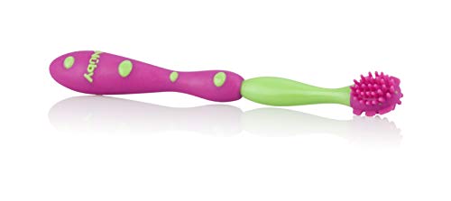 Nuby 4-Stage Baby Oral Care Set System Pink & Green - Teething & Gums