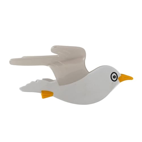 Funny Seagull Hair Claw Clip - Durable Acetate Bird Hair Accessory