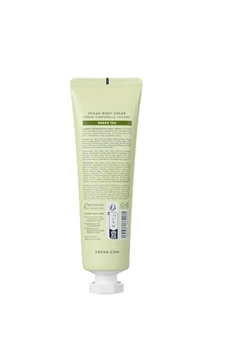 VOESH Vegan Body Creme - Green Tea Moisturizing Cream, 3oz