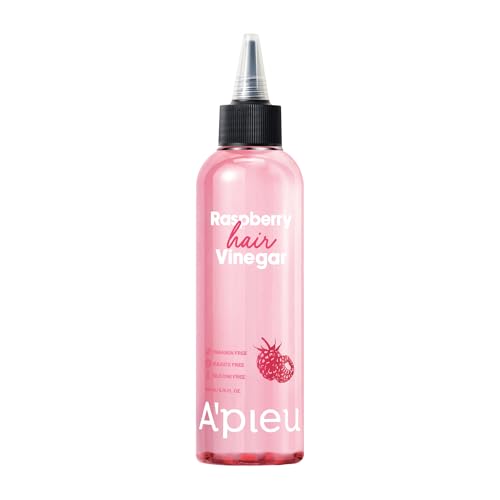 A¡¯PIEU Raspberry Hair Vinegar Rinse for Scalp Detox & Clean, Smooth & Shiny Hair, Clarifying Treatment for Dandruff, Buildup, Oily & Itchy Scalp, pH Balancing, Korean Haircare, 6.76 fl oz
