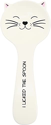 Cat Spoon Rest - 10 Inch Dolomite Cat Shaped Design