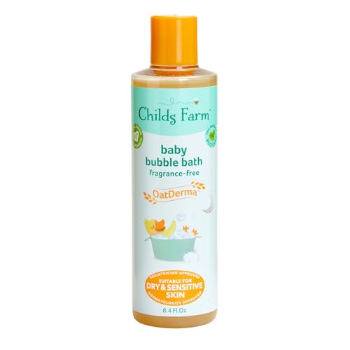 Childs Farm OatDerma Bubble Bath for Sensitive Skin, 8.4 Fl Oz