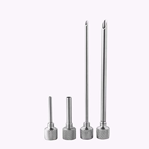 StarWhip Stainless Steel Injector Tips Set for Whipped Cream Dispensers - 4 Pack