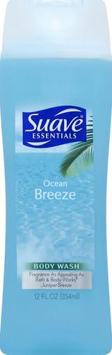 Suave Essentials Ocean Breeze Body Wash, 15 Fl Oz - Refreshing Clean